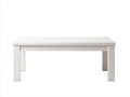 Couchtisch 110×60×45 cm aus Holzwerkstoff Weiß - geradliniges Design für Wohnzimmer